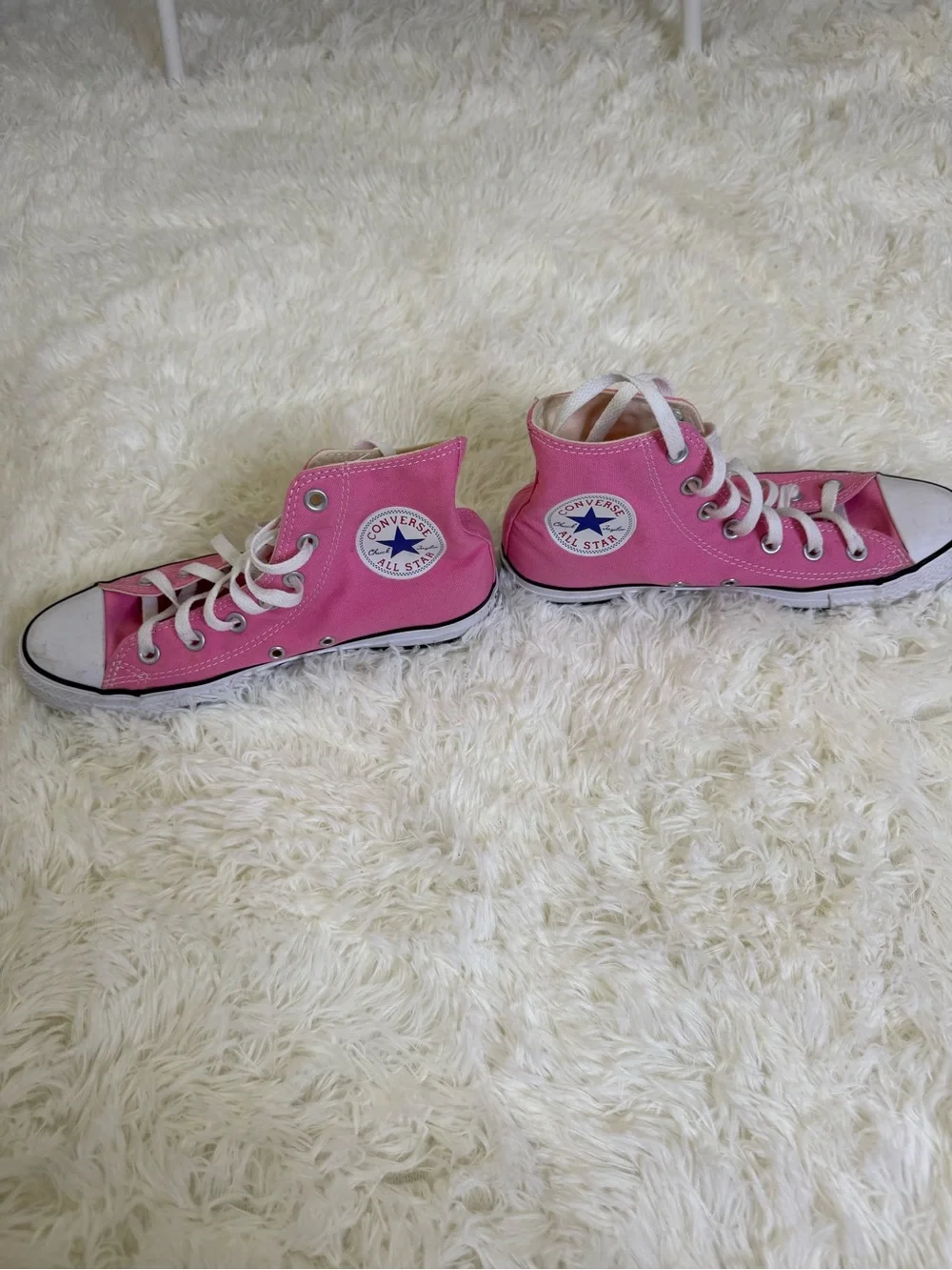 Women’s Converse Pink High-Top Canvas Sneakers size 7.5